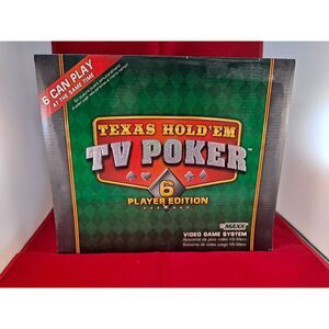 VSMAXX Texas Hold'em/TV Poker Video Game- New in Box (Up to 6 players)‎